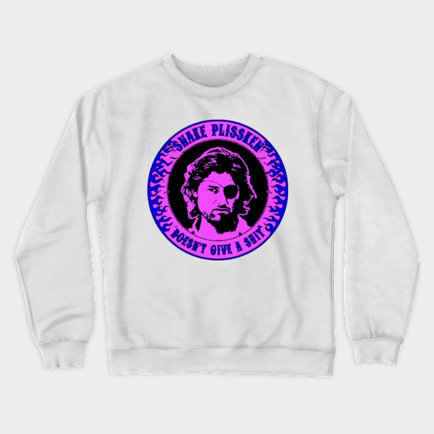 Snake Plissken (doesn't give a shit) Colour 3 Crewneck Sweatshirt by CosmicAngerDesign